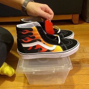 Vans old school high. Flame. Brand new